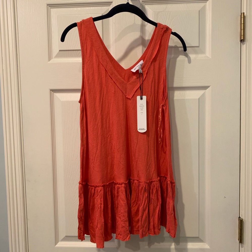 Olive and Oak Autumn Sleeveless Blouse NWT